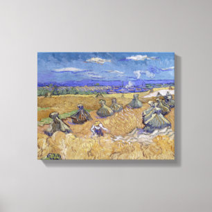 Vincent van Gogh - Weizenstapel mit Sensenmann Leinwanddruck