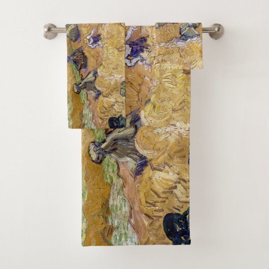Vincent van Gogh - Weizenstapel mit Sensenmännern Badhandtuch Set (Insitu)