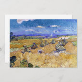 Vincent van Gogh - Weizenstapel mit Sensenmännern Einladung (Vorne/Hinten)
