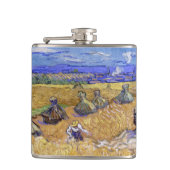 Vincent van Gogh - Weizenstapel mit Sensenmännern Flachmann (Vorderseite)