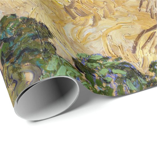 Vincent van Gogh - Weizenstapel mit Sensenmännern Geschenkpapier (Rolleneckpunkt)