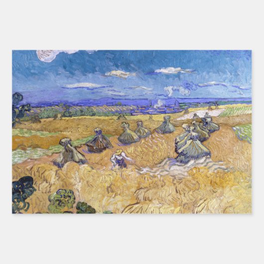 Vincent van Gogh - Weizenstapel mit Sensenmännern Geschenkpapier Set (Vorderseite 2)