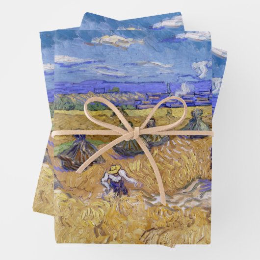 Vincent van Gogh - Weizenstapel mit Sensenmännern Geschenkpapier Set (Beispiel)