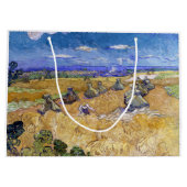 Vincent van Gogh - Weizenstapel mit Sensenmännern Große Geschenktüte (Rückseite)