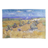 Vincent van Gogh - Weizenstapel mit Sensenmännern Kissenbezug (Vorderseite)