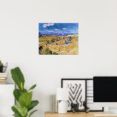Vincent van Gogh - Weizenstapel mit Sensenmännern Poster (Heimbüro)