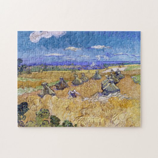Vincent van Gogh - Weizenstapel mit Sensenmännern Puzzle (Horizontal)