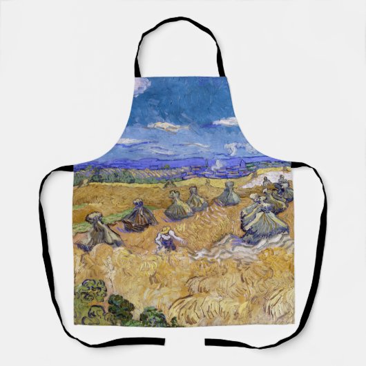Vincent van Gogh - Weizenstapel mit Sensenmännern Schürze (Vorderseite)