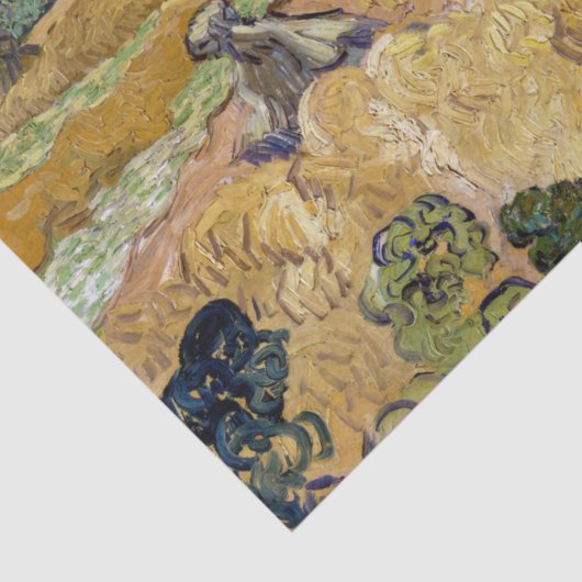 Vincent van Gogh - Weizenstapel mit Sensenmännern Seidenpapier (Detail)