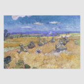 Vincent van Gogh - Weizenstapel mit Sensenmännern Seidenpapier (Vorderseite)