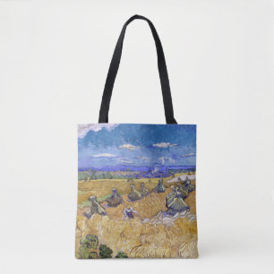 Vincent van Gogh - Weizenstapel mit Sensenmännern Tasche