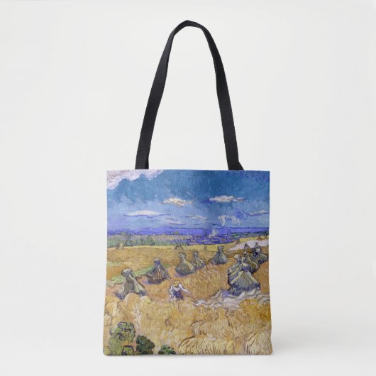 Vincent van Gogh - Weizenstapel mit Sensenmännern Tasche (Vorderseite)