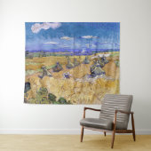 Vincent van Gogh - Weizenstapel mit Sensenmännern Wandteppich (Beispiel (Horizontal))
