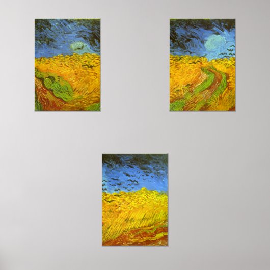 Vincent van Gogh Wheat Field mit Crows Bilderwand Sets (Vorderseite)