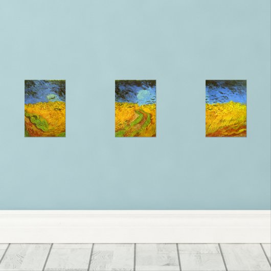 Vincent van Gogh Wheat Field mit Crows Bilderwand Sets (Holzboden)