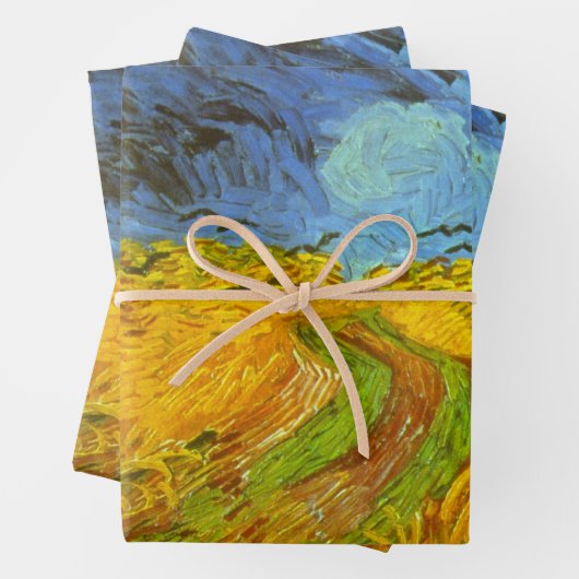 Vincent van Gogh Wheat Field mit Crows Geschenkpapier Set (Beispiel)