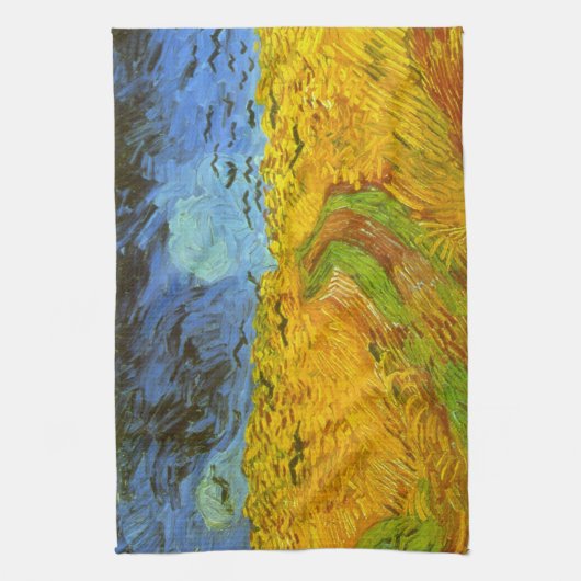 Vincent van Gogh Wheat Field mit Crows Geschirrtuch (Vertikal)