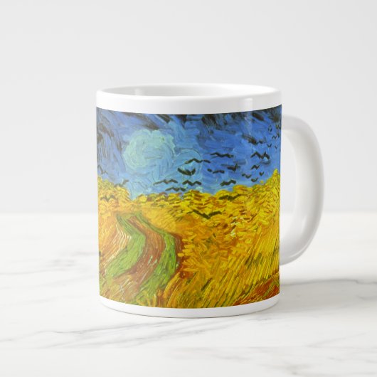 Vincent van Gogh Wheat Field mit Crows Jumbo-Tasse (Vorderseite Rechts)