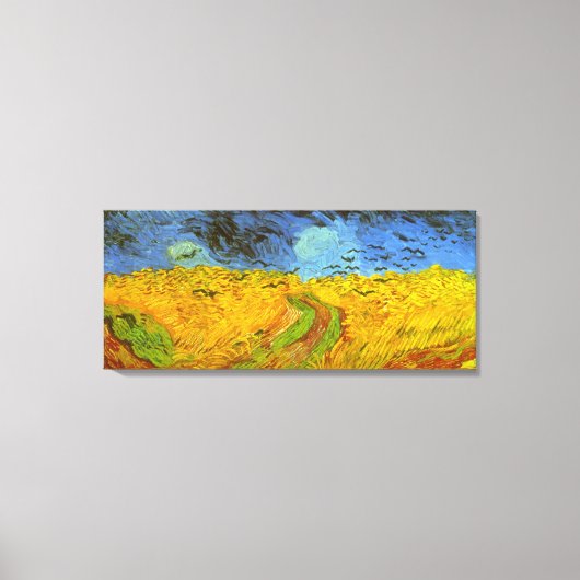 Vincent van Gogh Wheat Field mit Crows Leinwanddruck (Vorderseite)