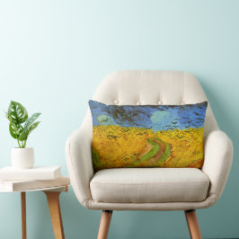 Vincent van Gogh Wheat Field mit Crows Lendenkissen