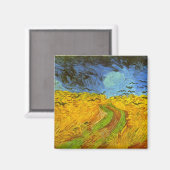 Vincent van Gogh Wheat Field mit Crows Magnet (Vorderseite/Rückseite)