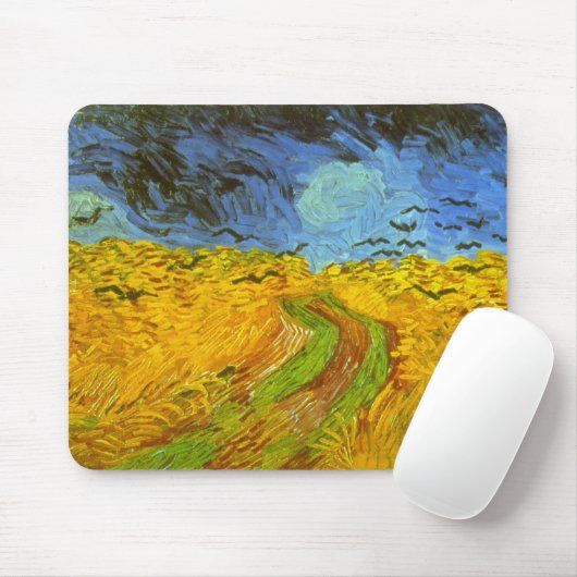 Vincent van Gogh Wheat Field mit Crows Mousepad (Mit Mouse)