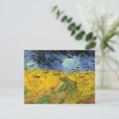 Vincent Van Gogh Wheat Field mit Crows Postcard Postkarte (Stehend Vorderseite)