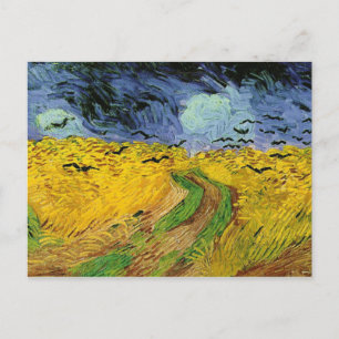 Vincent Van Gogh Wheat Field mit Crows Postcard Postkarte