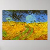 Vincent van Gogh Wheat Field mit Crows Poster (Vorne)