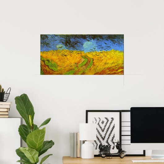 Vincent van Gogh Wheat Field mit Crows Poster (Heimbüro)