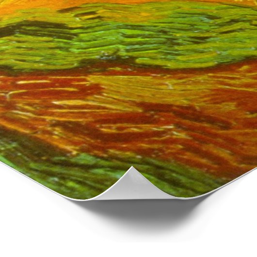 Vincent van Gogh Wheat Field mit Crows Poster (Ecke)