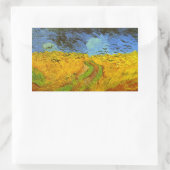 Vincent van Gogh Wheat Field mit Crows Rechteckiger Aufkleber (Tasche)