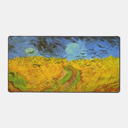 Vincent van Gogh Wheat Field mit Crows Schreibtischunterlage (Vorderseite)