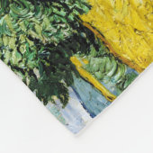 Vincent Van Gogh Wheat Field mit Cypressen Fleecedecke (Ecke)