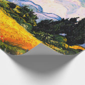 Vincent Van Gogh Wheat Field mit Cypressen Geschenkpapier (Ecke)