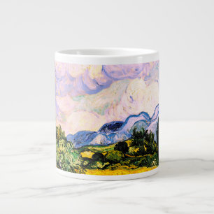 Vincent Van Gogh Wheat Field mit Cypressen Jumbo-Tasse