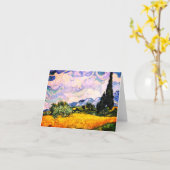 Vincent Van Gogh Wheat Field mit Cypressen Karte (Gelbe Blume)