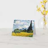 Vincent Van Gogh Wheat Field mit Cypressen Karte (Gelbe Blume)