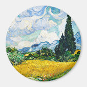 Vincent Van Gogh Wheat Field mit Cypressen Magnet (Vorne)
