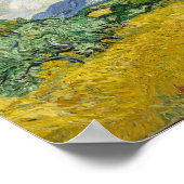Vincent Van Gogh Wheat Field mit Cypressen Poster (Ecke)