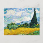 Vincent Van Gogh Wheat Field mit Cypressen Postkarte<br><div class="desc">Vincent Van Gogh Wheat Field mit Cypressen Vintage Kunst Postkarte</div>