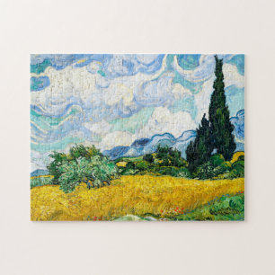 Vincent Van Gogh Wheat Field mit Cypressen Puzzle