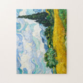 Vincent Van Gogh Wheat Field mit Cypressen Puzzle (Vertikal)