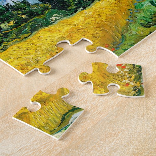 Vincent Van Gogh Wheat Field mit Cypressen Puzzle (Seite)