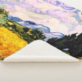 Vincent Van Gogh Wheat Field mit Cypressen Sherpadecke (3/4)