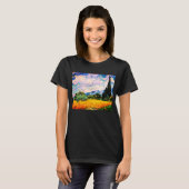 Vincent Van Gogh Wheat Field mit Cypressen T-Shirt (Vorne ganz)