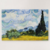 Vincent Van Gogh Wheat Field mit Zypressen (1889) Puzzle (Horizontal)
