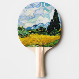 Vincent Van Gogh Wheat Field mit Zypressen (1889) Tischtennis Schläger