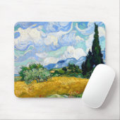 Vincent van Gogh Wheat Field mit Zypressen Mousepad (Mit Mouse)
