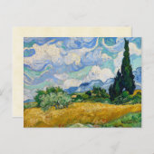 Vincent Van Gogh Wheat Field Postkarte (Vorne/Hinten)